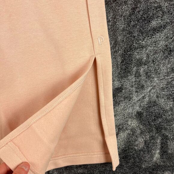 Pact Courtside Fleece Split Ankle Wide Leg Sweatpants Blush Posey Women's M NWT - Picture 3 of 10